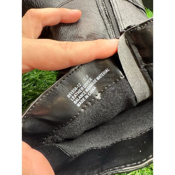 Faux Leather - Black -Slouch Boots-Size 10W - Picture 9 of 10